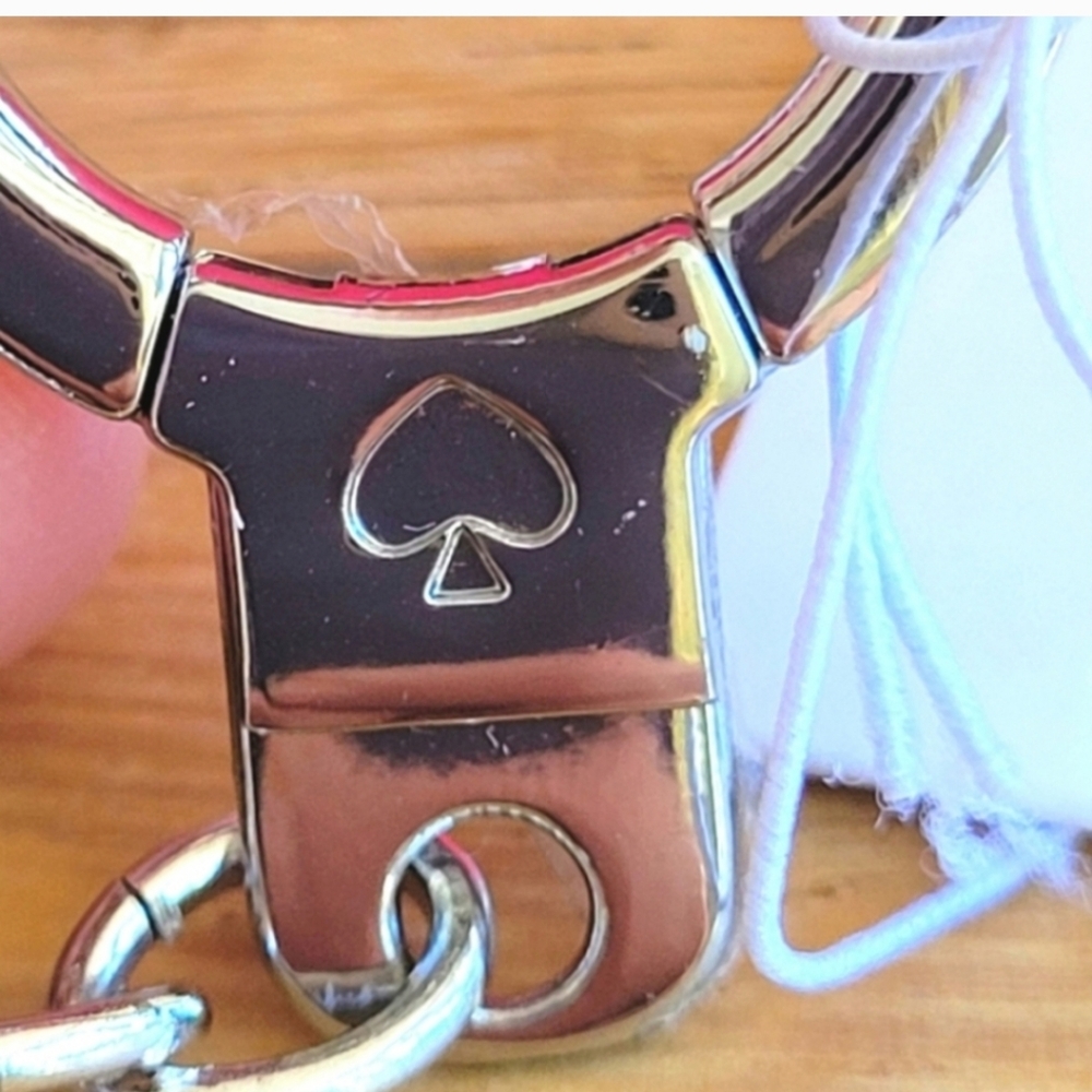 Kate Spade NWT Crystal Pave Bunny Rabbit Keychain - Picture 8 of 8